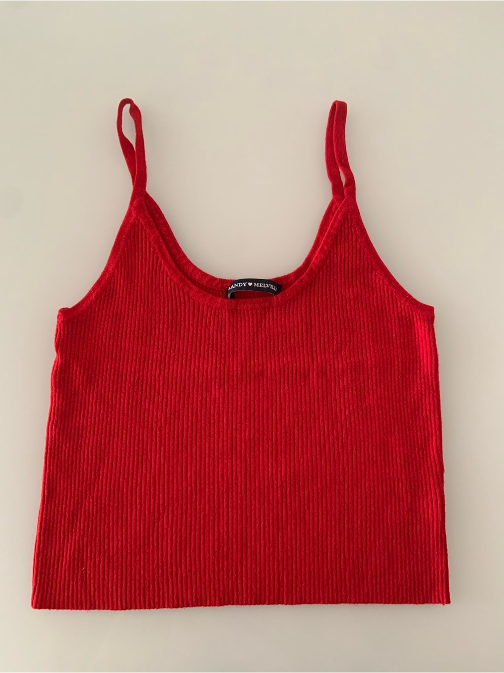 Brandy melville red sweater tank top